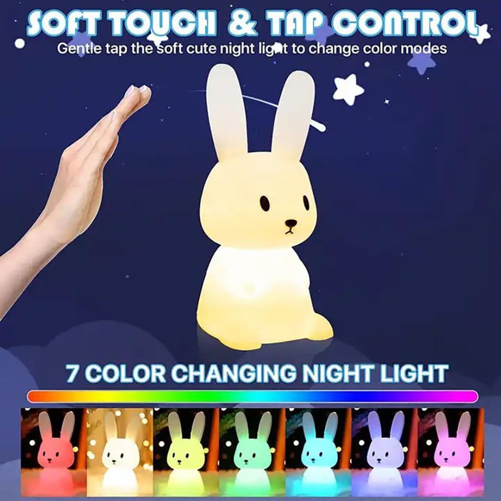 Soft LED nightlight for toddlers