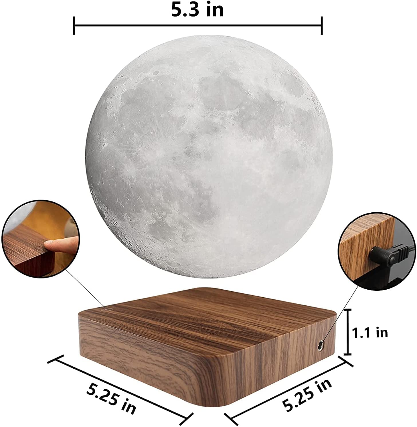 Rechargeable Moon Lamp