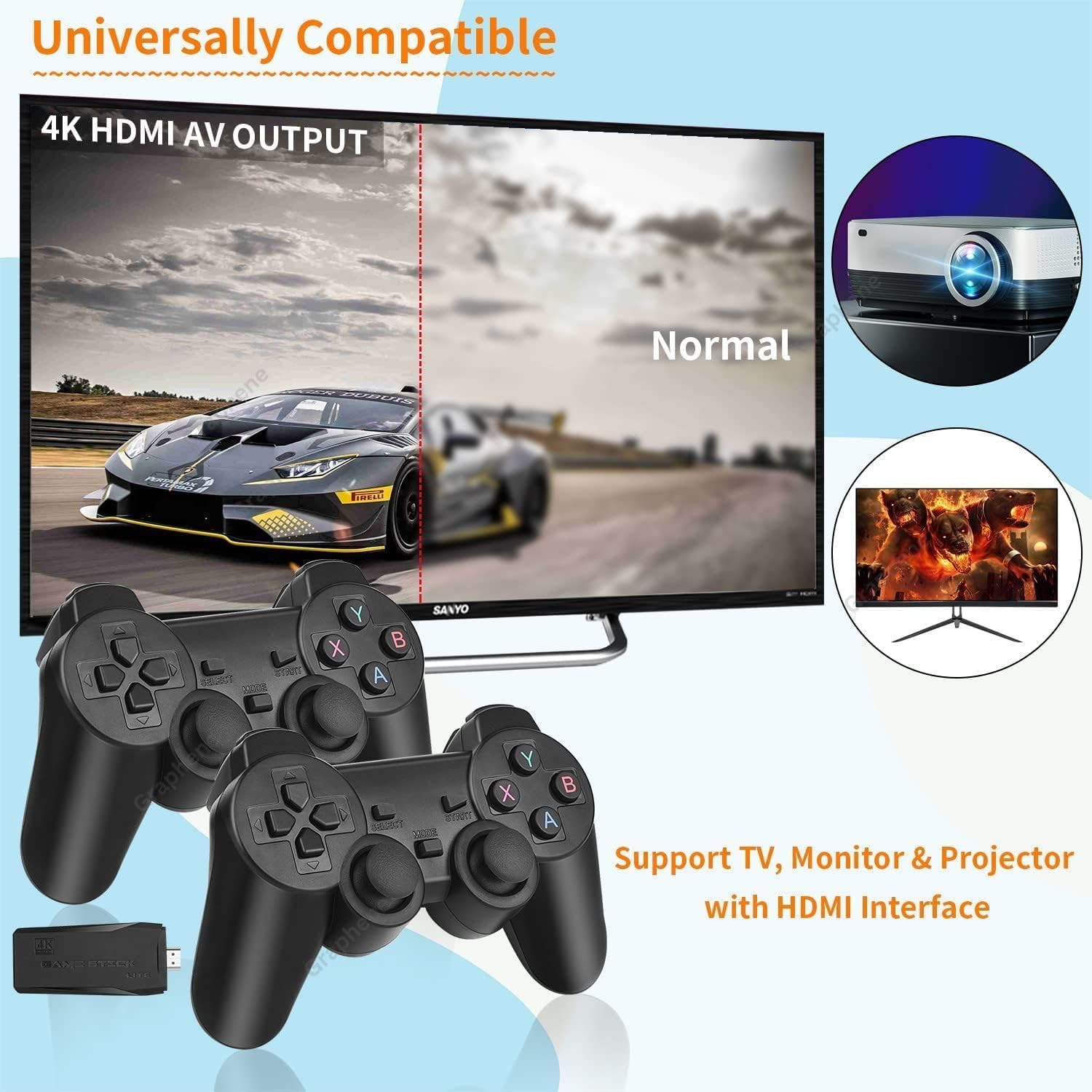 Plug and play game console