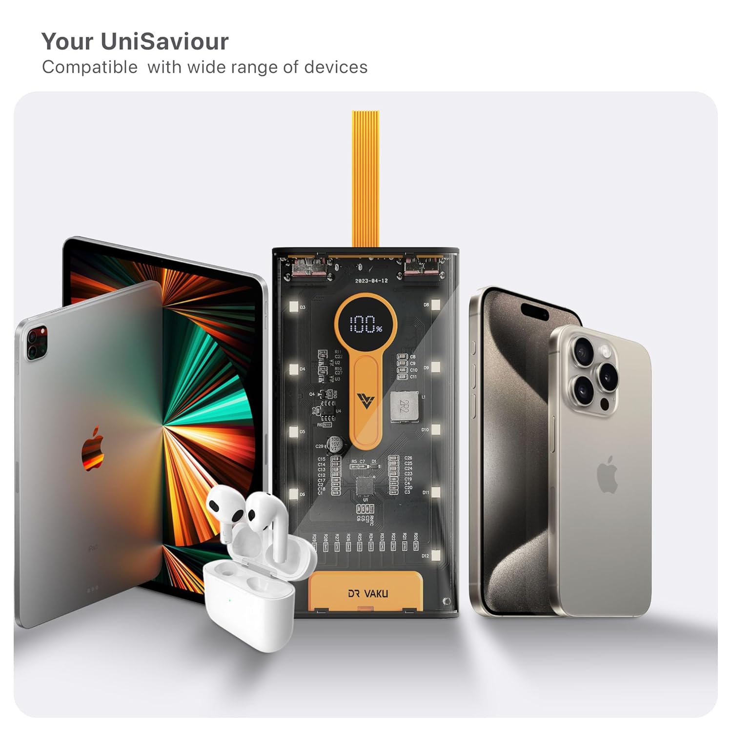 Wireless Power Bank with Type-C PD for Android