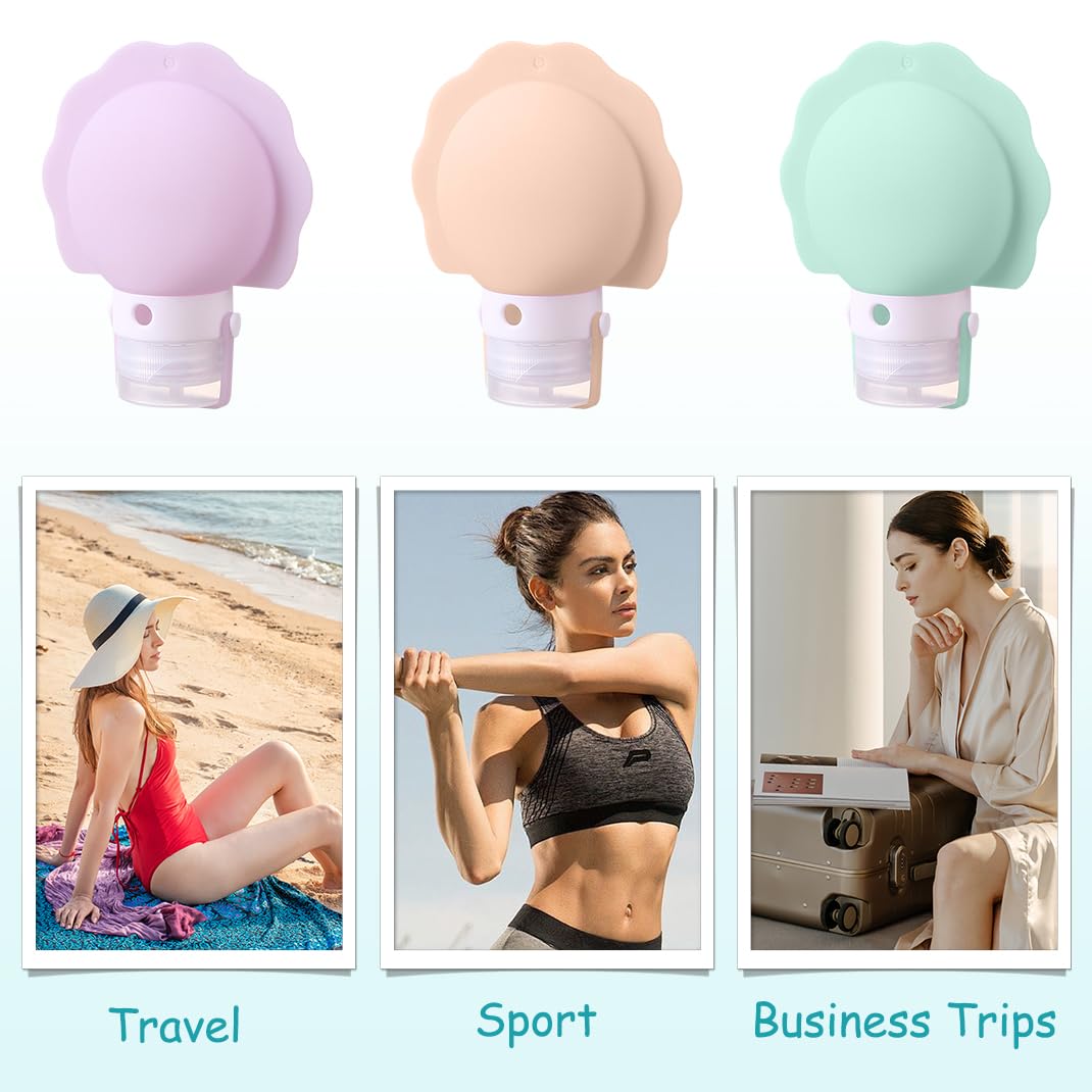 Silicone Travel Lotion Bottles Set