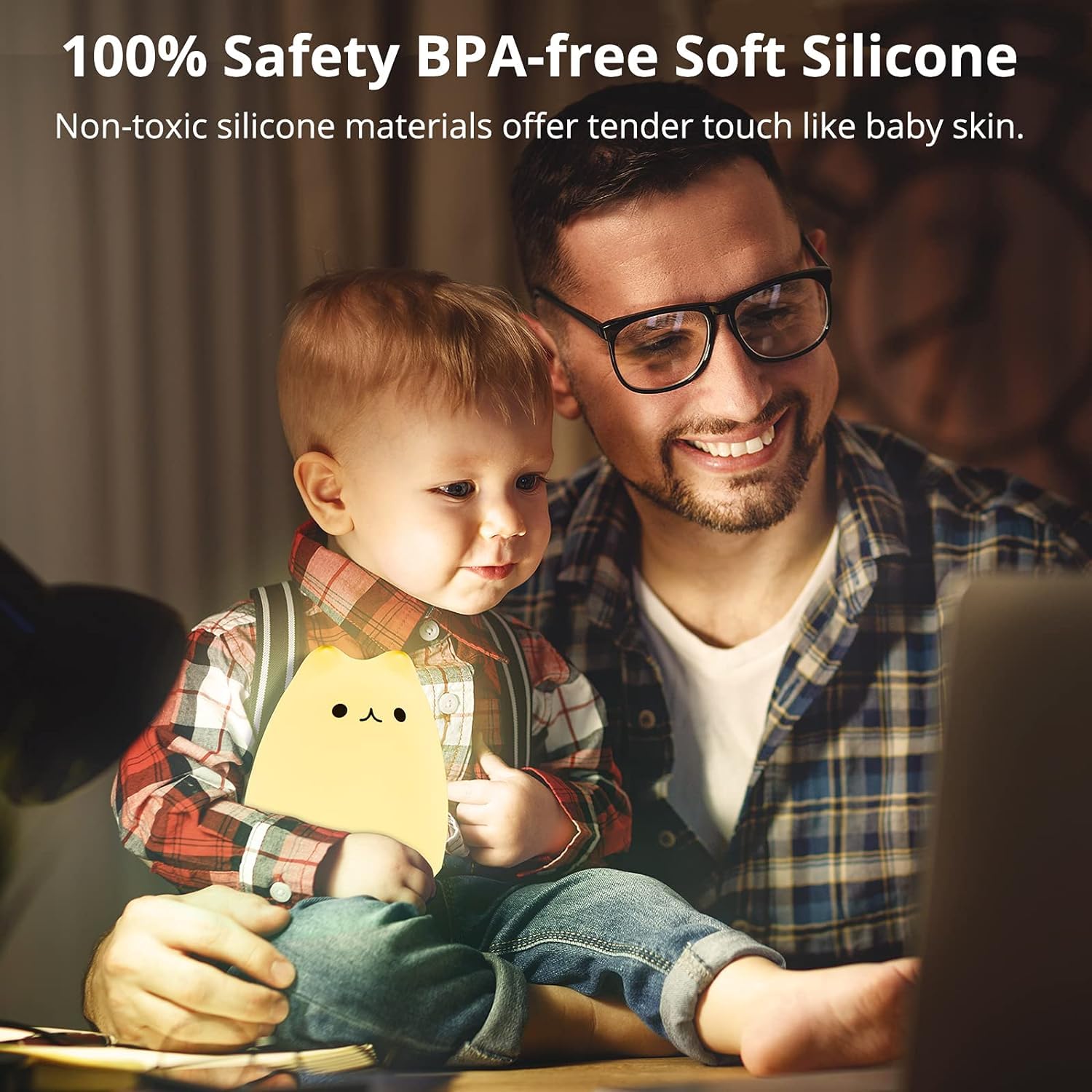 Safe silicone night light