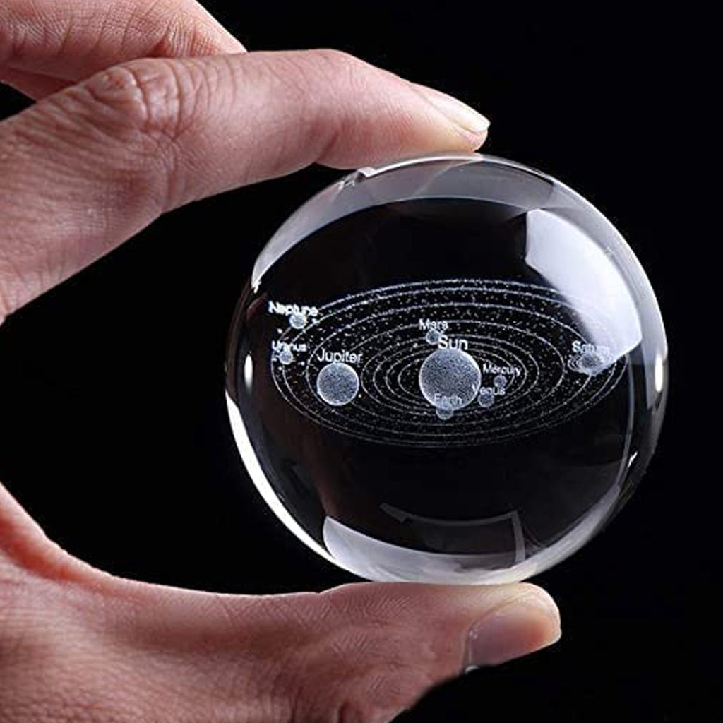 3D Astronomy Night Lamp Crystal Ball lamps With Base (1 Pc)