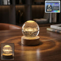 3D Astronomy Night Lamp Crystal Ball lamps With Base (1 Pc)