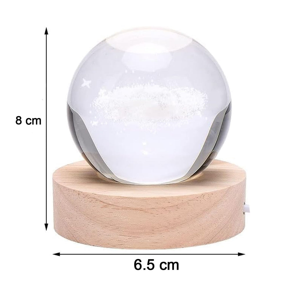 3D Astronomy Night Lamp Crystal Ball lamps With Base (1 Pc)