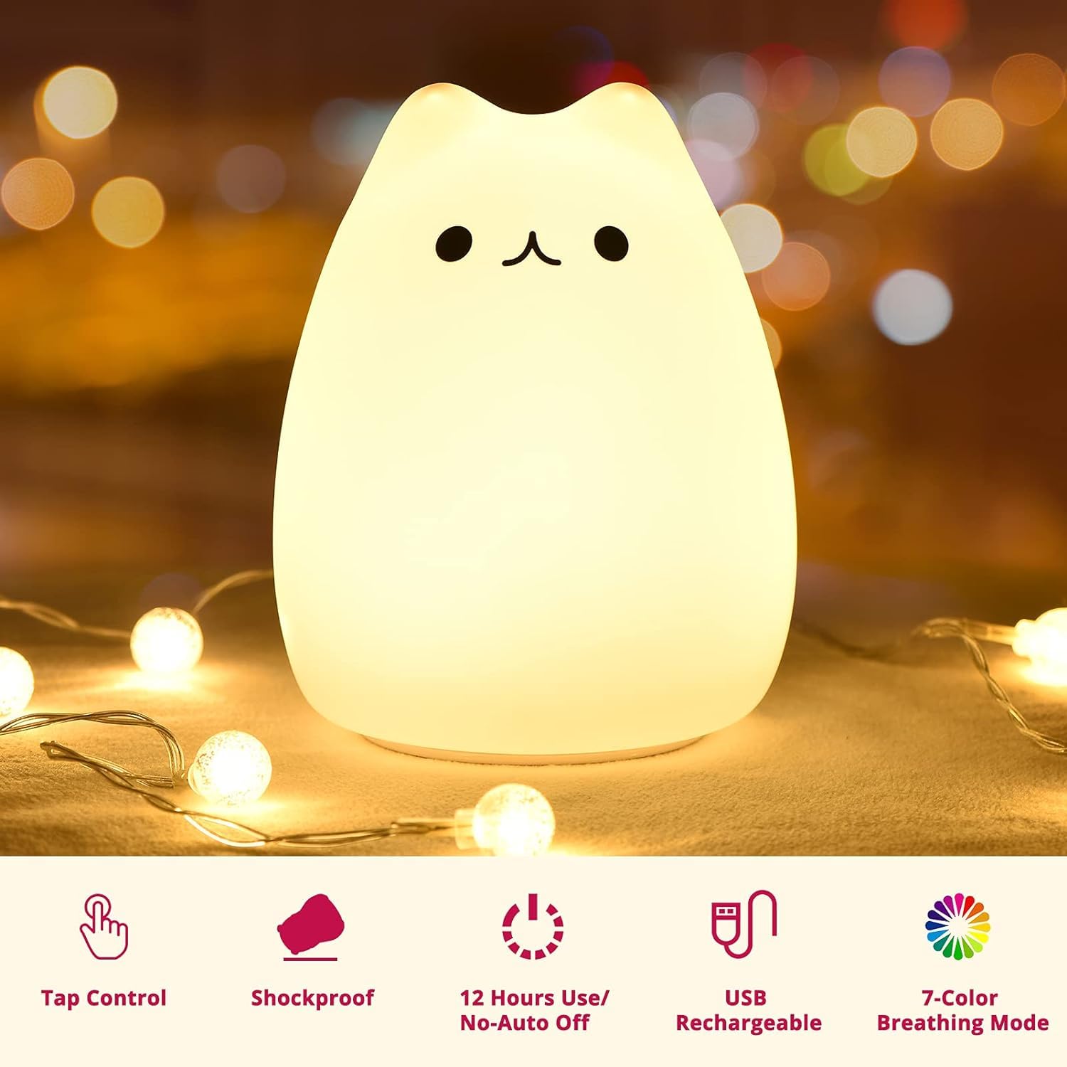 Warm glow night lamp